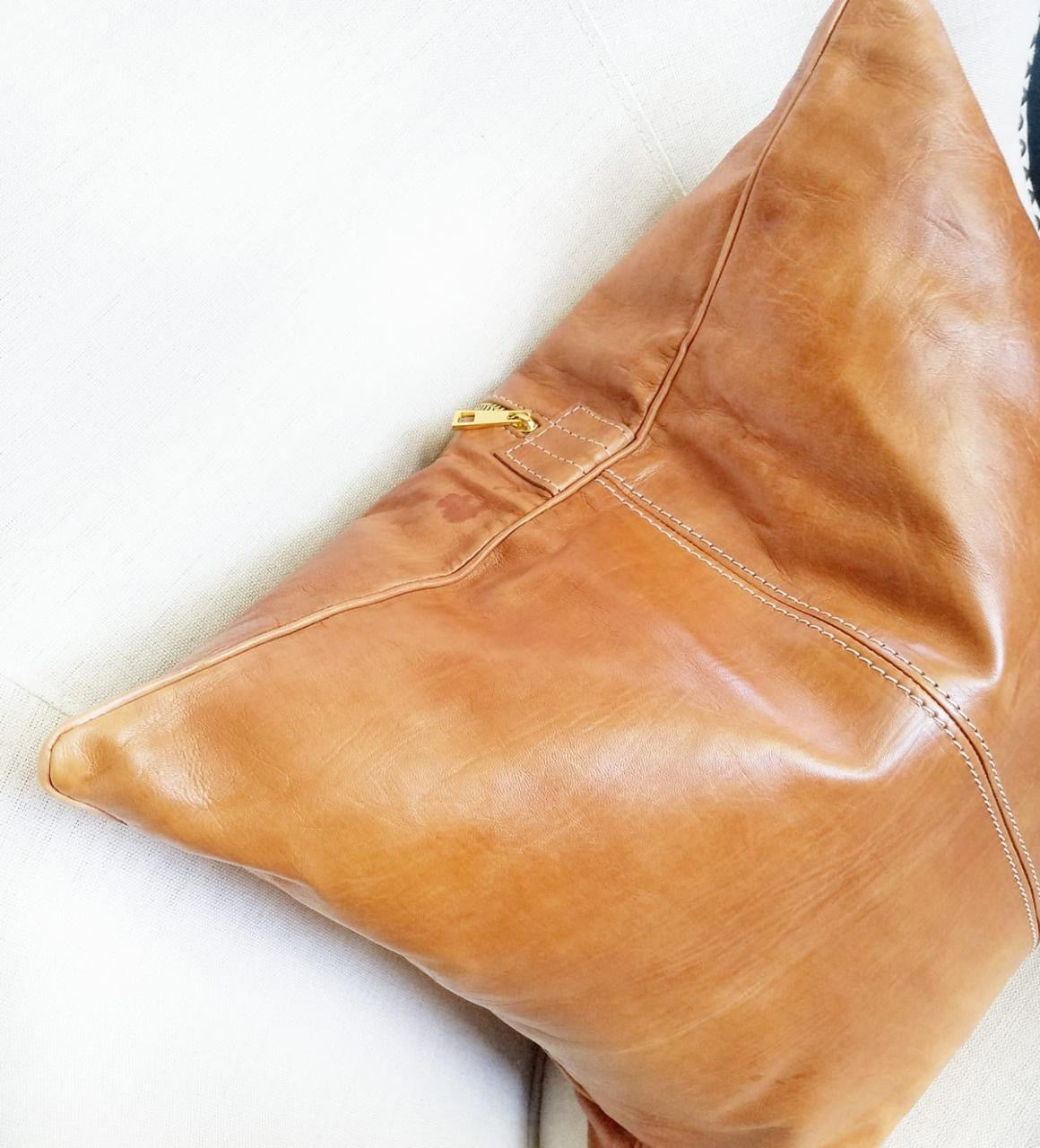 Genuine Leather Pillow