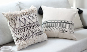 Tufted Pattern Cotton Pillow