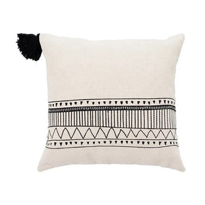 Tassled Pattern Cotton Pillow Cover