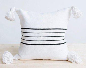 Moroccan Cotton Simple Striped Pillow