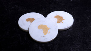 Africa Marble Coasters (Set of 4)
