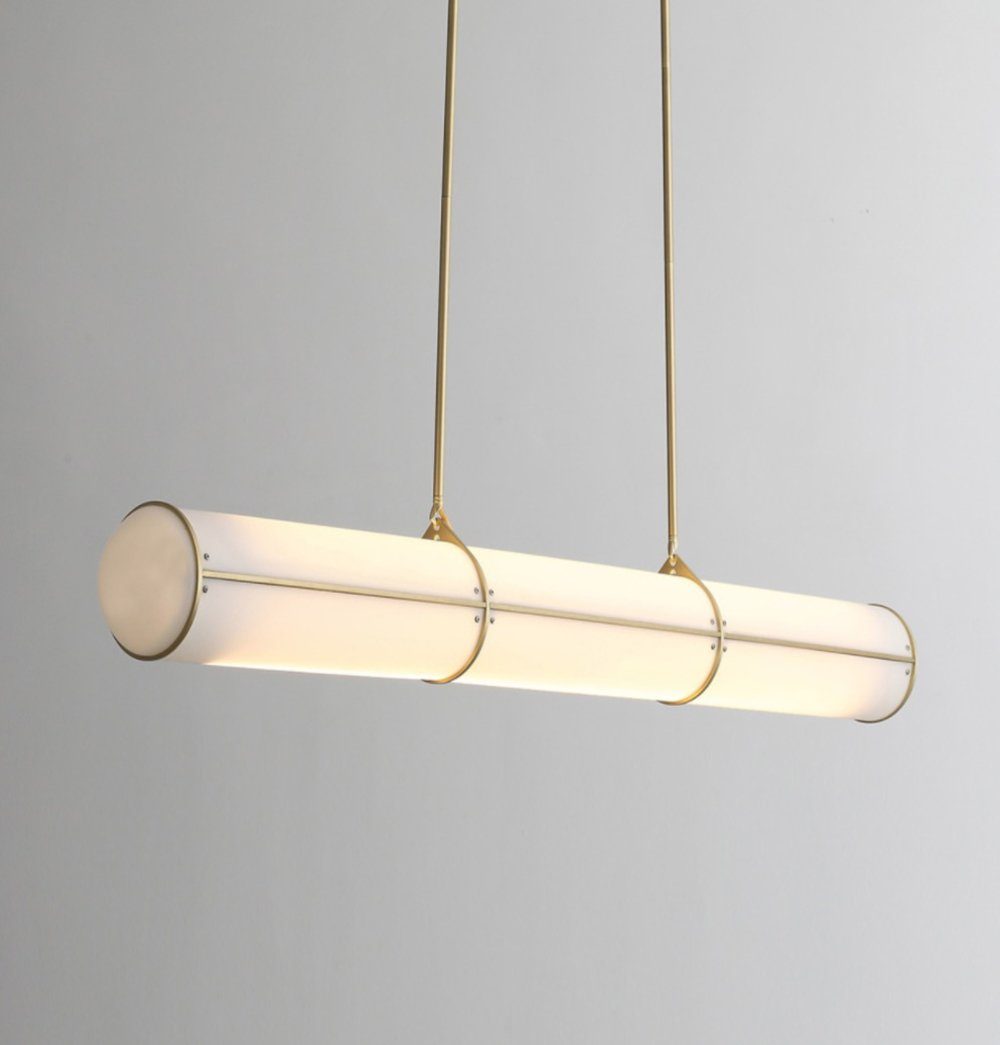 Lesly Pendant Lamp - Gold+White