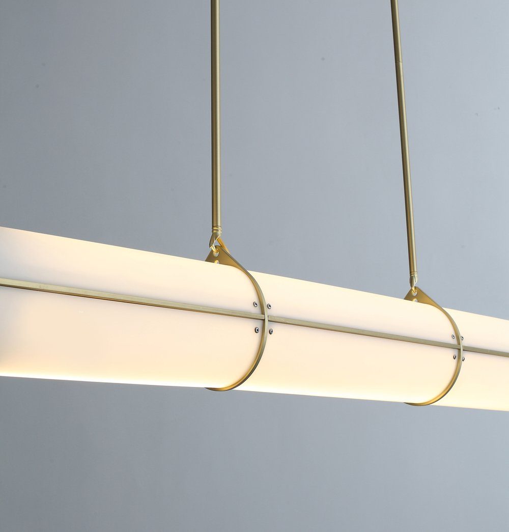 Lesly Pendant Lamp - Gold+White